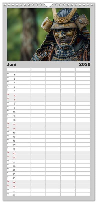 Mutige Krieger (CALVENDO Familienplaner 2026)