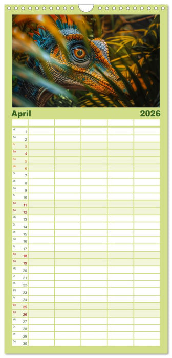 Giganten der Urzeit (CALVENDO Familienplaner 2026)