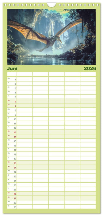 Giganten der Urzeit (CALVENDO Familienplaner 2026)