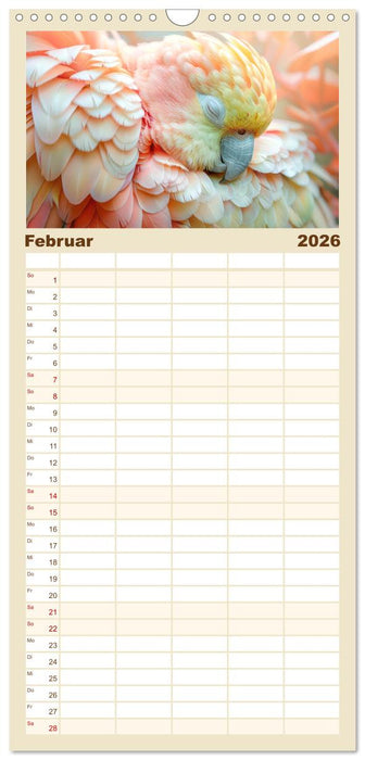 Tierische Träumer - Sanft ruhend (CALVENDO Familienplaner 2026)