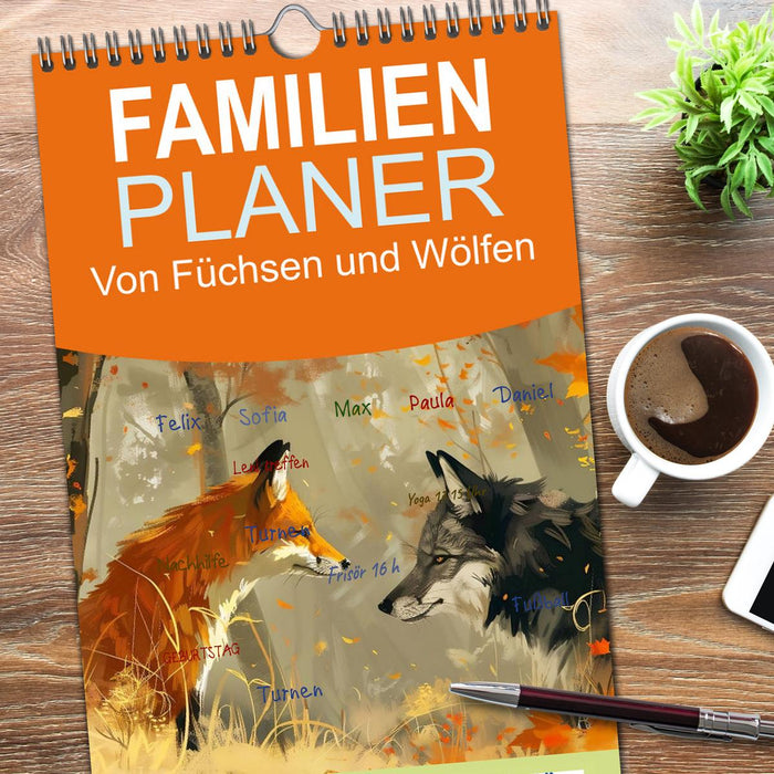 Von Füchsen und Wölfen (CALVENDO Familienplaner 2026)
