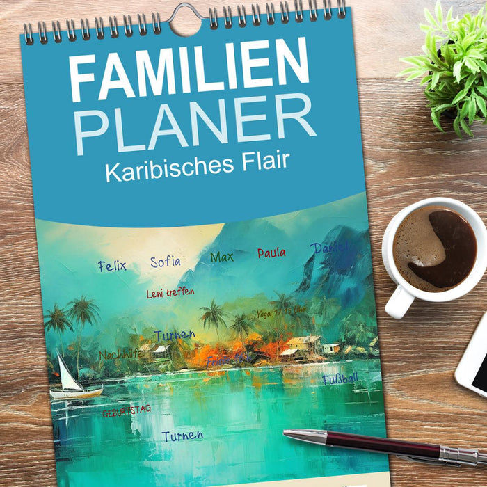 Karibisches Flair (CALVENDO Familienplaner 2026)