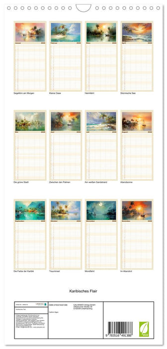 Karibisches Flair (CALVENDO Familienplaner 2026)
