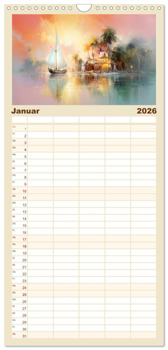 Karibisches Flair (CALVENDO Familienplaner 2026)