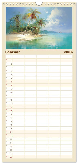 Karibisches Flair (CALVENDO Familienplaner 2026)