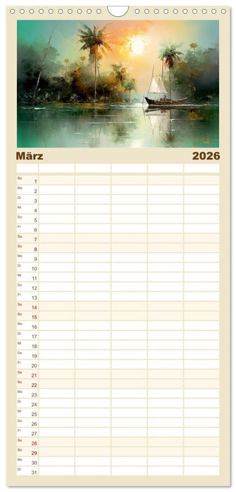 Karibisches Flair (CALVENDO Familienplaner 2026)