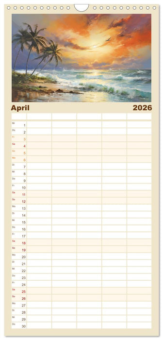 Karibisches Flair (CALVENDO Familienplaner 2026)