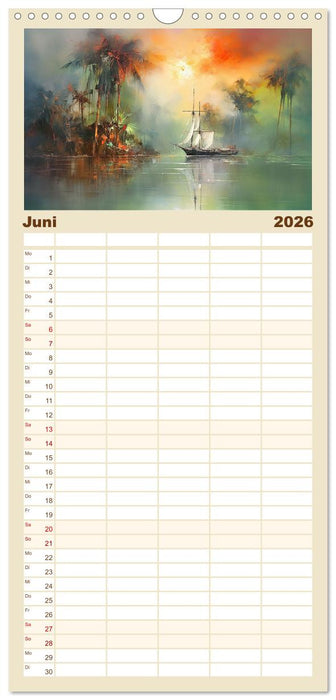 Karibisches Flair (CALVENDO Familienplaner 2026)