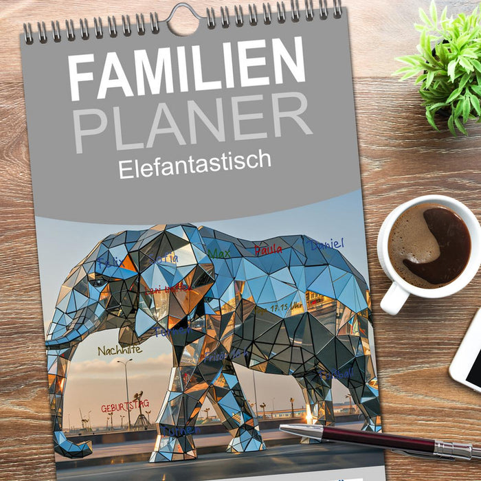 Elefantastisch (CALVENDO Familienplaner 2026)