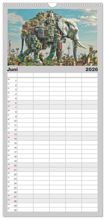 Elefantastisch (CALVENDO Familienplaner 2026)