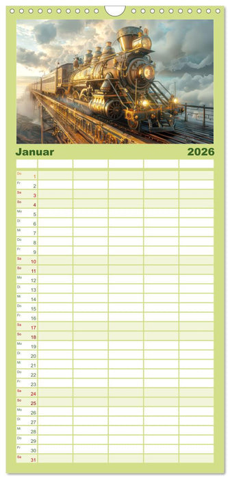 Steampunk - Blütezeit der Mechanik (CALVENDO Familienplaner 2026)
