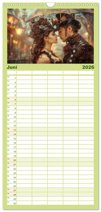 Steampunk - Blütezeit der Mechanik (CALVENDO Familienplaner 2026)