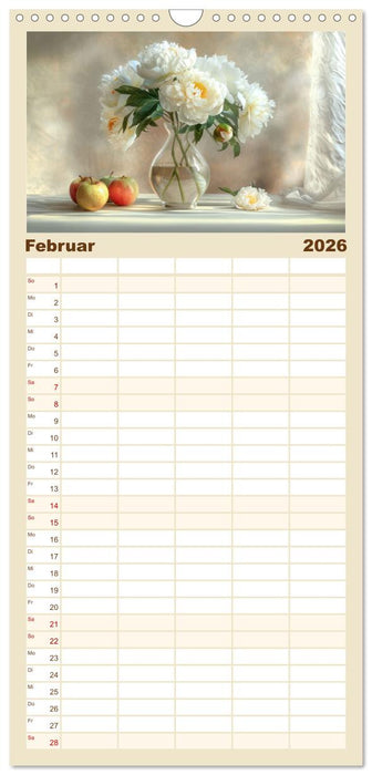 Lichtvolle Stillleben (CALVENDO Familienplaner 2026)