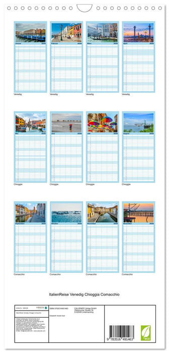 ItalienReise Venedig Chioggia Comacchio (CALVENDO Familienplaner 2026)