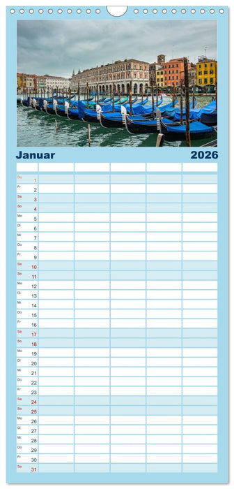 ItalienReise Venedig Chioggia Comacchio (CALVENDO Familienplaner 2026)