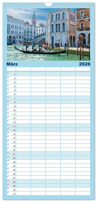 ItalienReise Venedig Chioggia Comacchio (CALVENDO Familienplaner 2026)