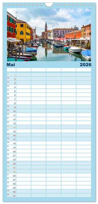 ItalienReise Venedig Chioggia Comacchio (CALVENDO Familienplaner 2026)