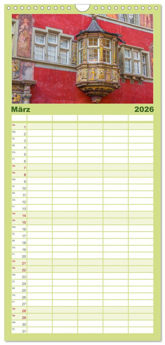 Schaffhausen - nördlichste Stadt der Schweiz (CALVENDO Familienplaner 2026)