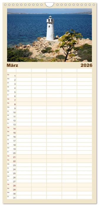 Traumhaftes Sardinien (CALVENDO Familienplaner 2026)