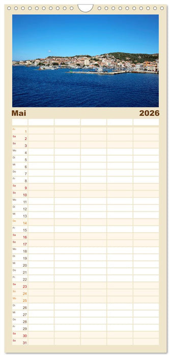 Traumhaftes Sardinien (CALVENDO Familienplaner 2026)