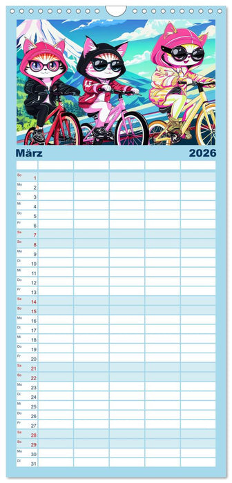 Anime Cats (CALVENDO Familienplaner 2026)