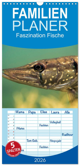 Faszination Fische (CALVENDO Familienplaner 2026)