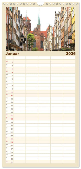 Danzig - Eine Perle Polens (CALVENDO Familienplaner 2026)