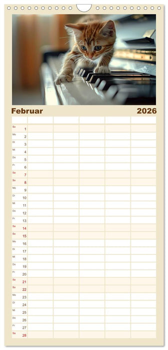 Träume aus Piano, Klavier und Flügel (CALVENDO Familienplaner 2026)