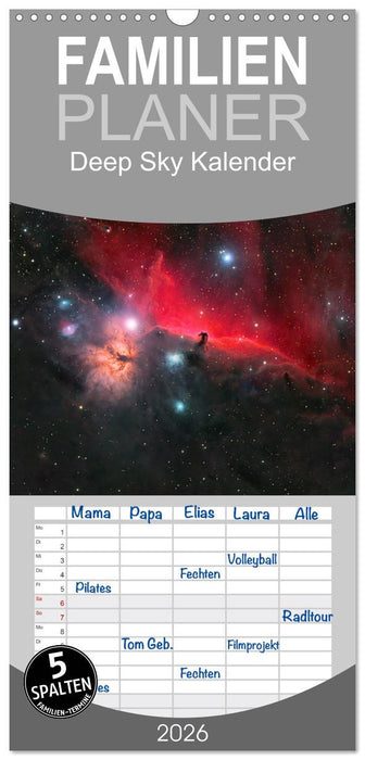 Deep Sky Kalender (CALVENDO Familienplaner 2026)