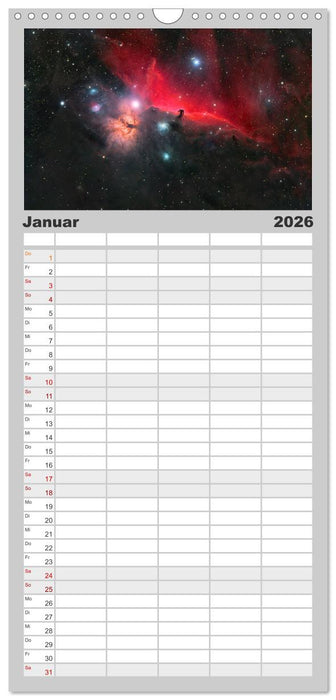 Deep Sky Kalender (CALVENDO Familienplaner 2026)