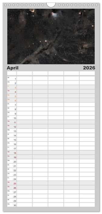 Deep Sky Kalender (CALVENDO Familienplaner 2026)