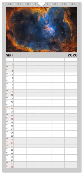 Deep Sky Kalender (CALVENDO Familienplaner 2026)
