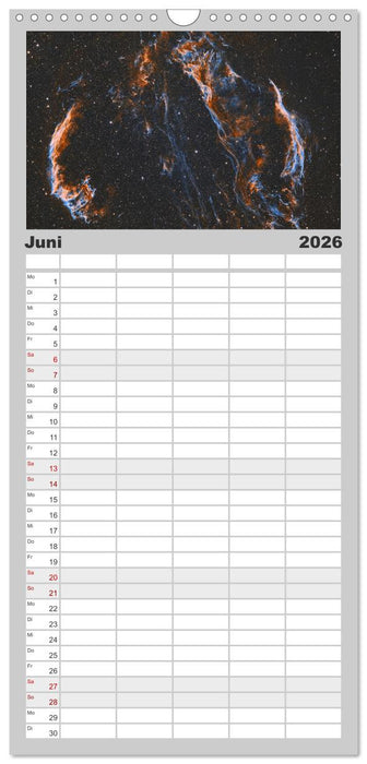 Deep Sky Kalender (CALVENDO Familienplaner 2026)