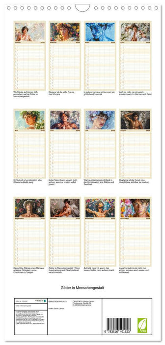 Götter in Menschengestalt (CALVENDO Familienplaner 2026)