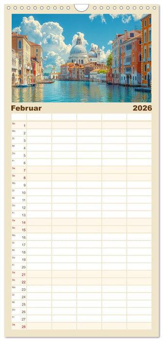 Reisestädte Europas (CALVENDO Familienplaner 2026)