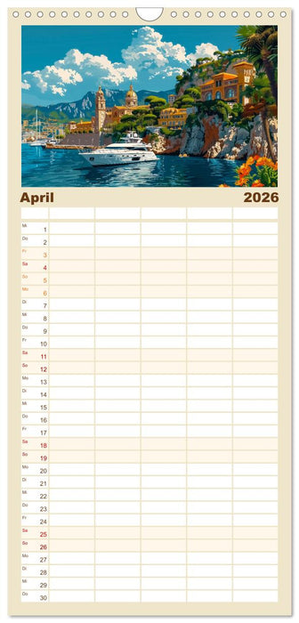 Reisestädte Europas (CALVENDO Familienplaner 2026)