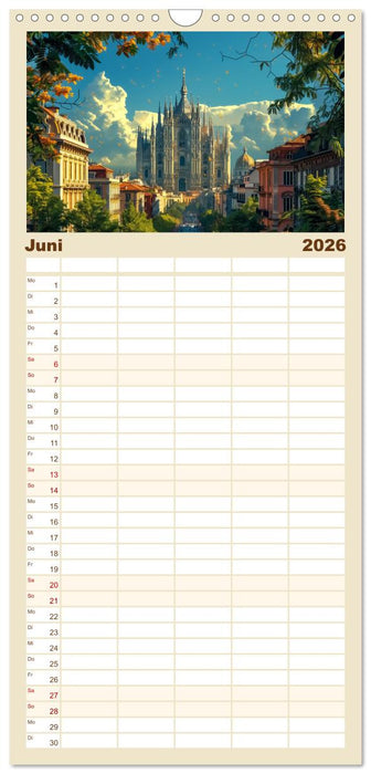 Reisestädte Europas (CALVENDO Familienplaner 2026)