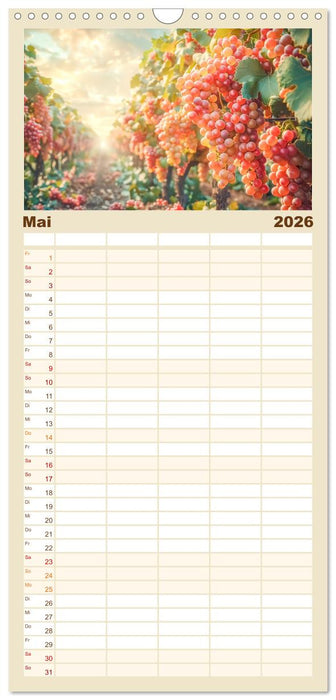 Der Weingenießer (CALVENDO Familienplaner 2026)