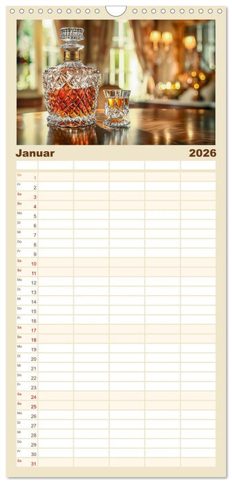 Spirit of Whisky (CALVENDO Familienplaner 2026)