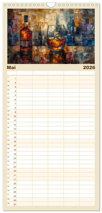 Spirit of Whisky (CALVENDO Familienplaner 2026)
