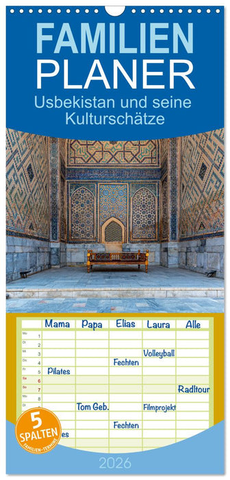 Usbekistan und seine Kulturschätze (CALVENDO Familienplaner 2026)