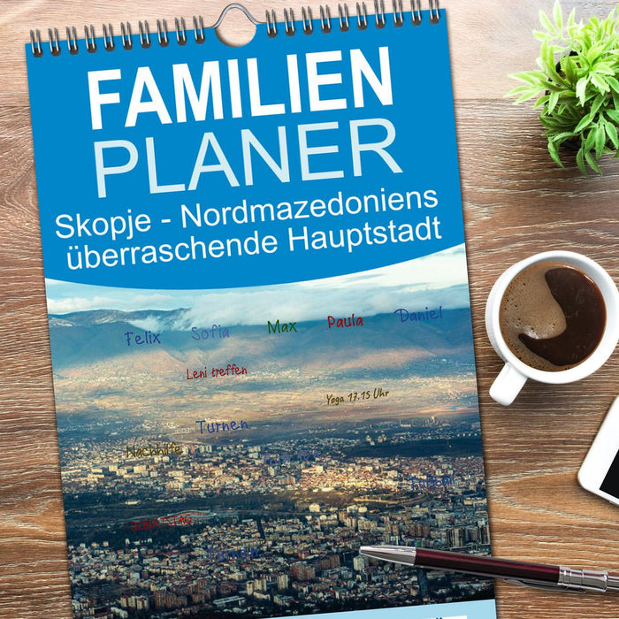 Skopje - Nordmazedoniens überraschende Hauptstadt (CALVENDO Familienplaner 2026)
