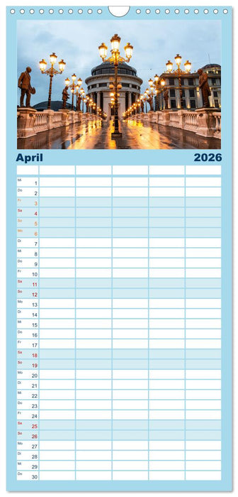 Skopje - Nordmazedoniens überraschende Hauptstadt (CALVENDO Familienplaner 2026)