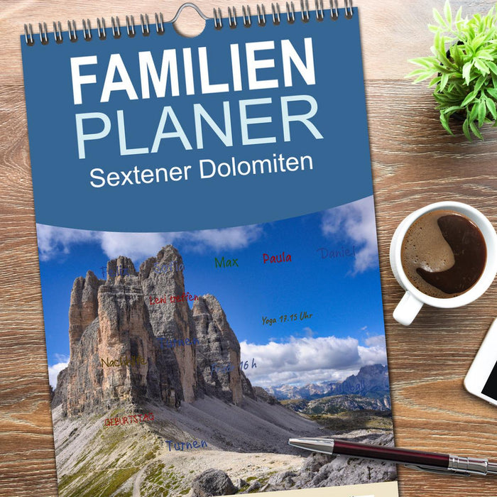 Sextener Dolomiten (CALVENDO Familienplaner 2026)