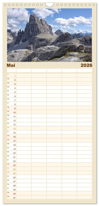 Sextener Dolomiten (CALVENDO Familienplaner 2026)