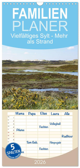 Vielfältiges Sylt - Mehr als Strand (CALVENDO Familienplaner 2026)