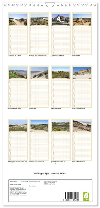 Vielfältiges Sylt - Mehr als Strand (CALVENDO Familienplaner 2026)