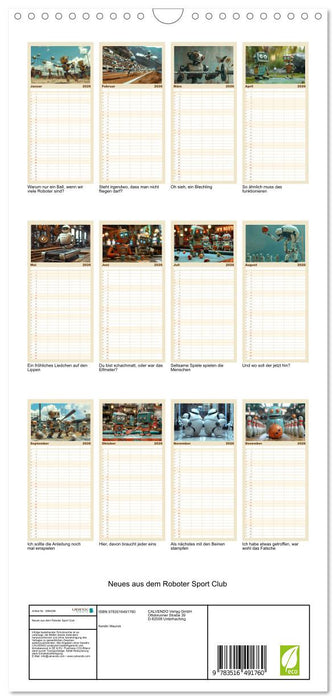 Neues aus dem Roboter Sport Club (CALVENDO Familienplaner 2026)