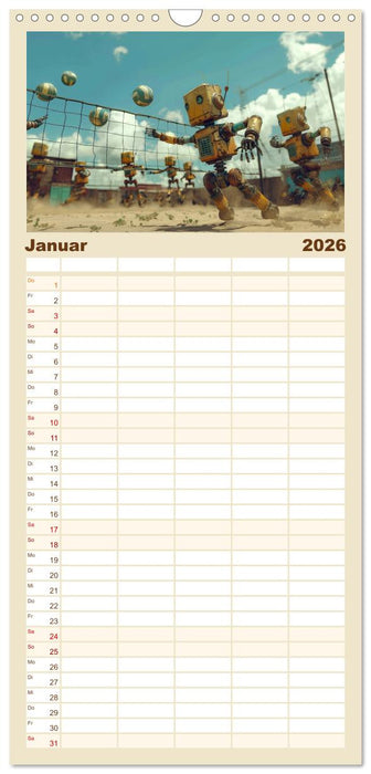 Neues aus dem Roboter Sport Club (CALVENDO Familienplaner 2026)