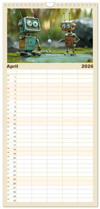 Neues aus dem Roboter Sport Club (CALVENDO Familienplaner 2026)